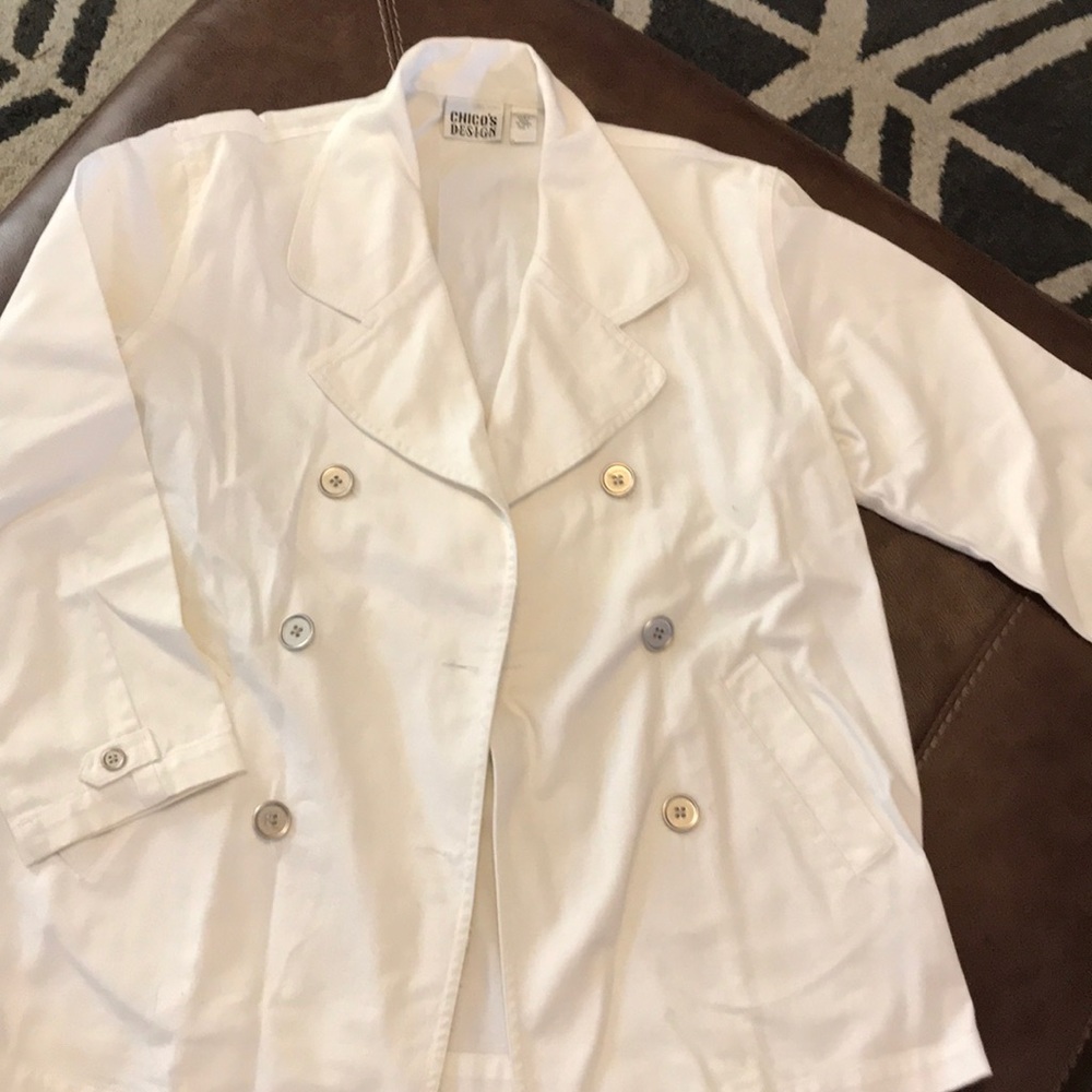 Chico’s cotton pea coat